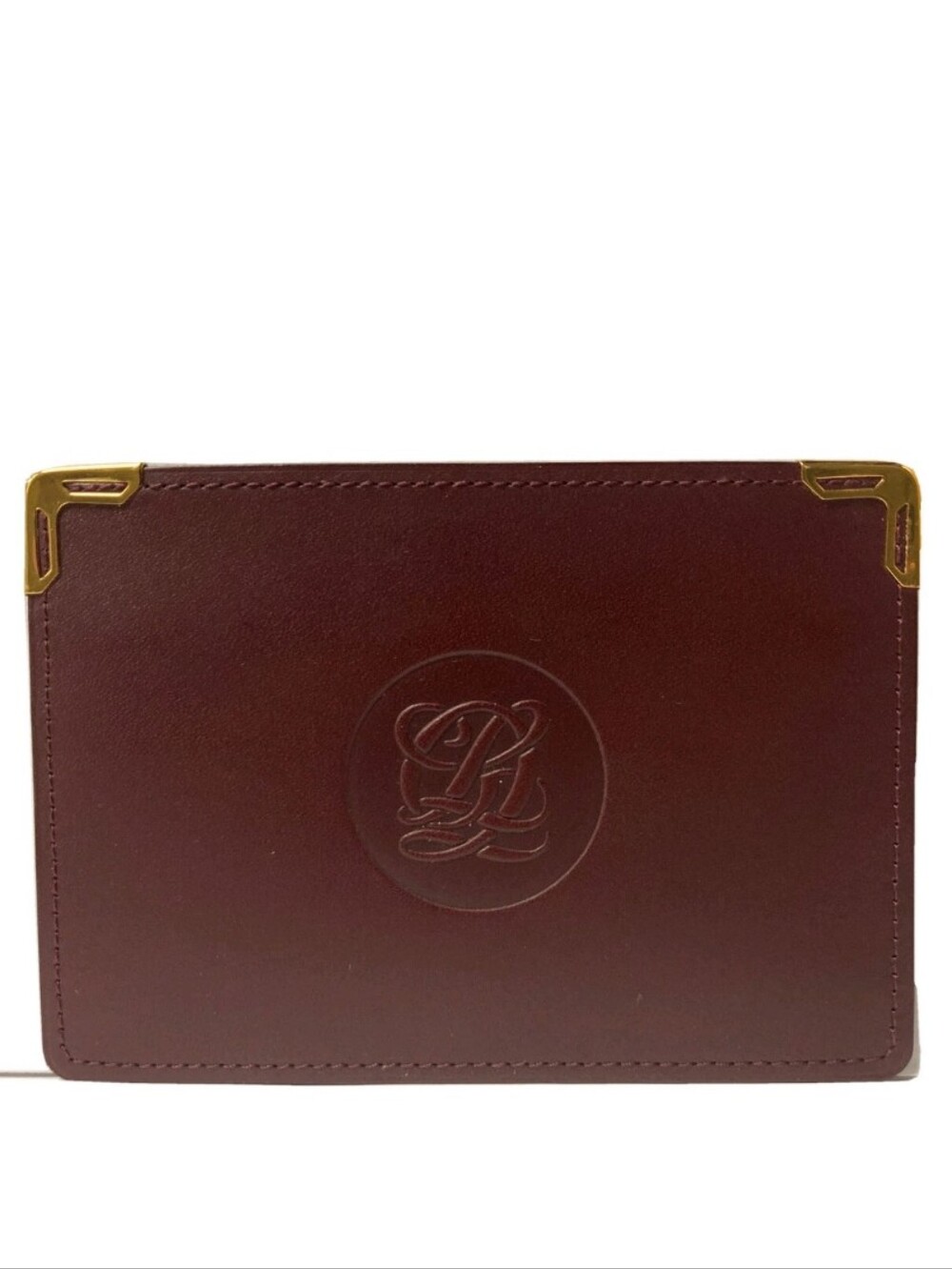 Louis Quatorze Paris Heritage Plain Cardholder Color Wine